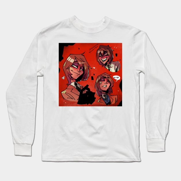 bastard akechi Long Sleeve T-Shirt by toothy.crow